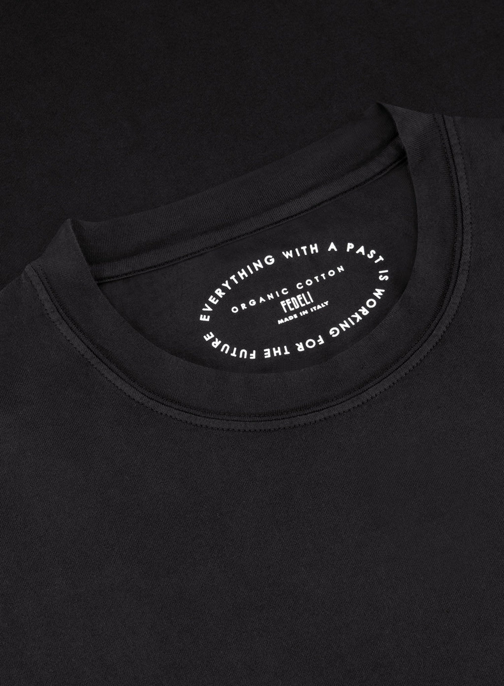 T-shirt met korte mouw van katoen | FULL_WIDTH | Zwart
