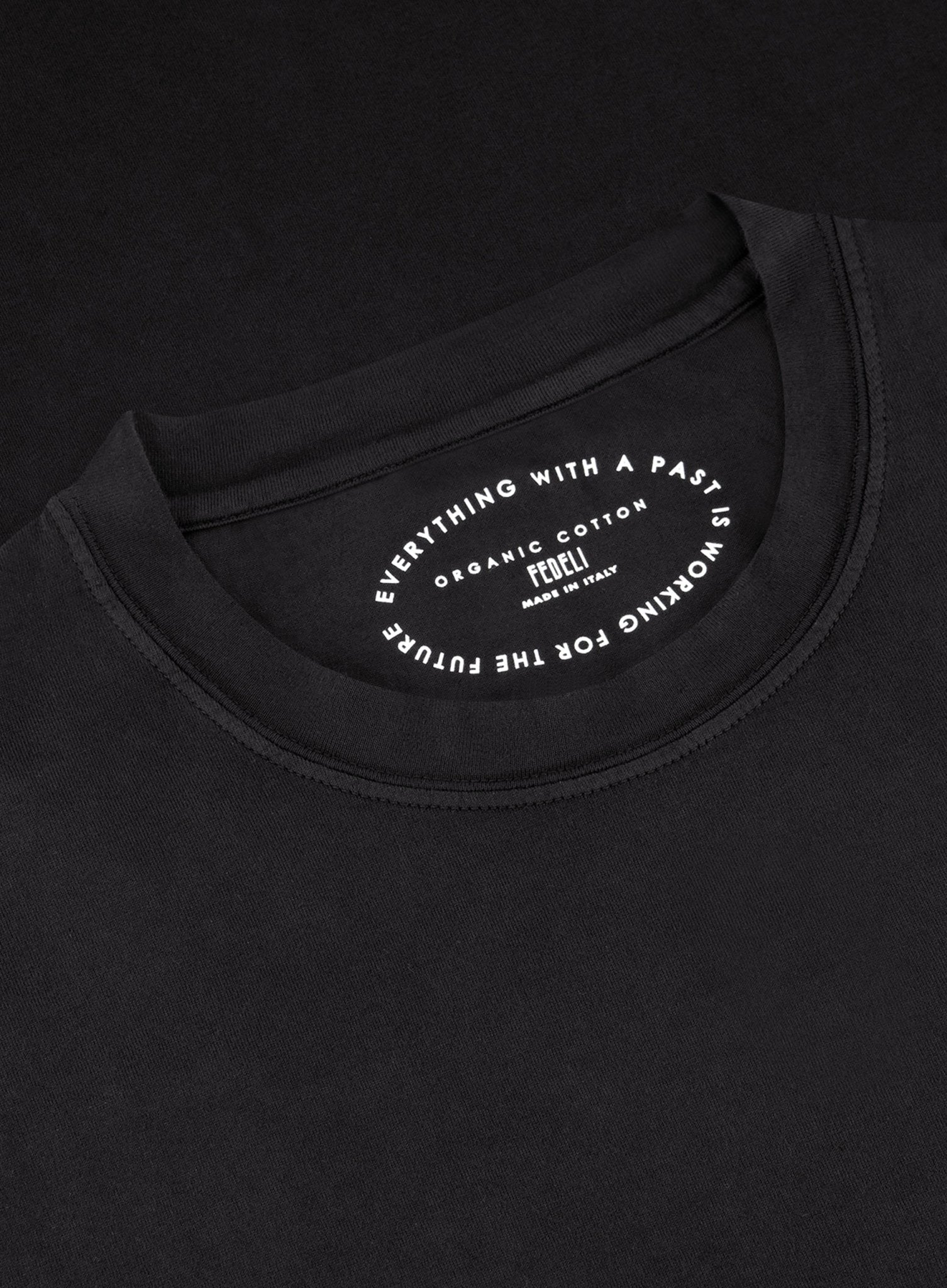 T-shirt met korte mouw van katoen | FULL_WIDTH | Zwart