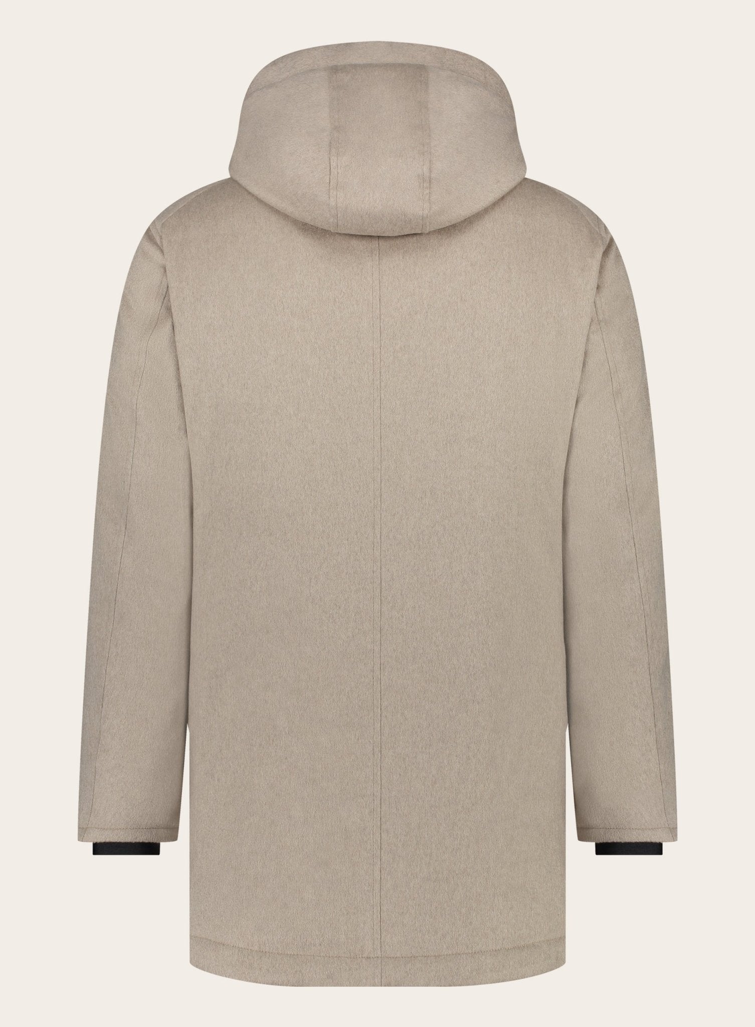 Jas van cashmere | TAUPE