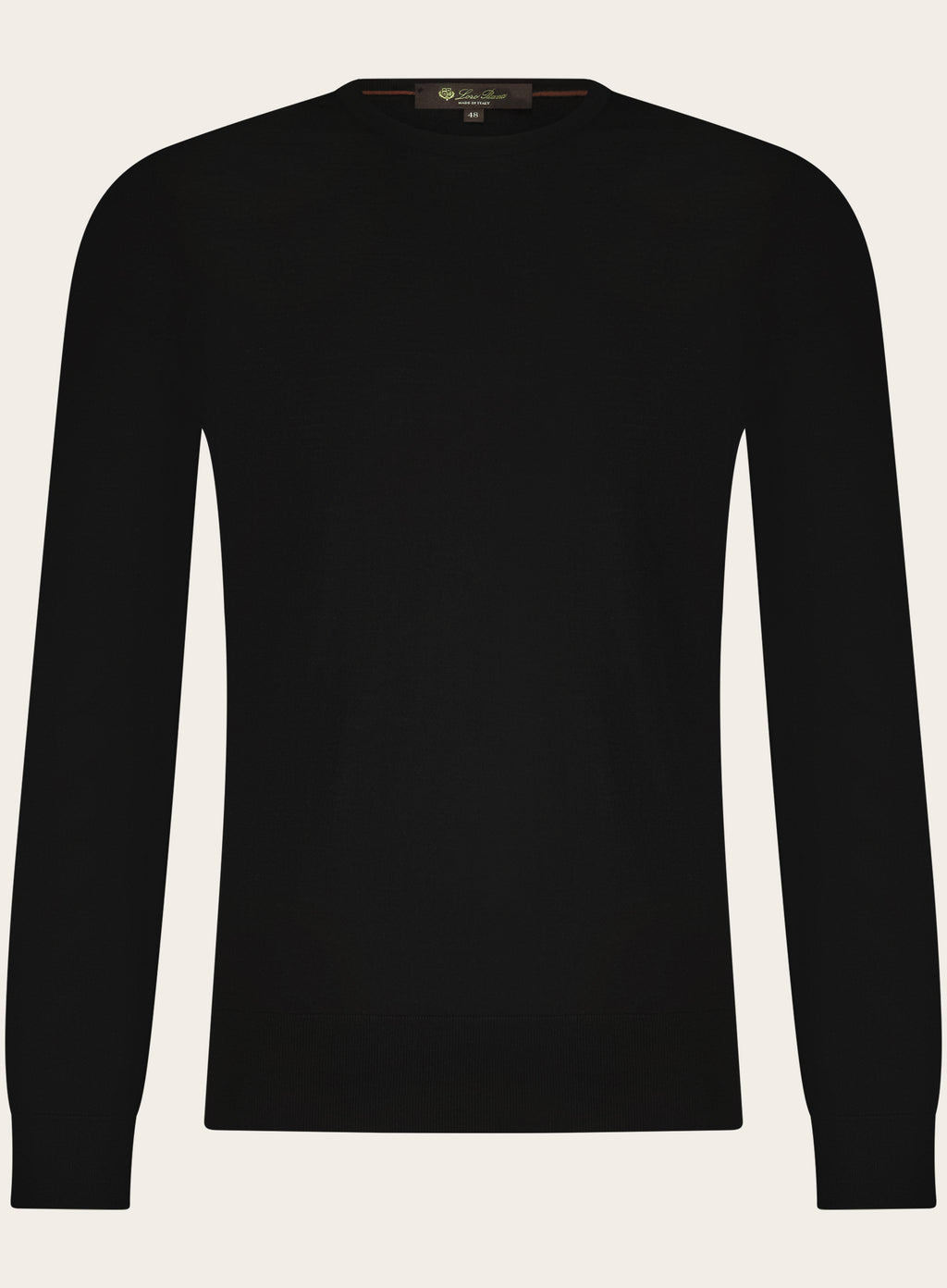 Crewneck van virgin wol | Zwart