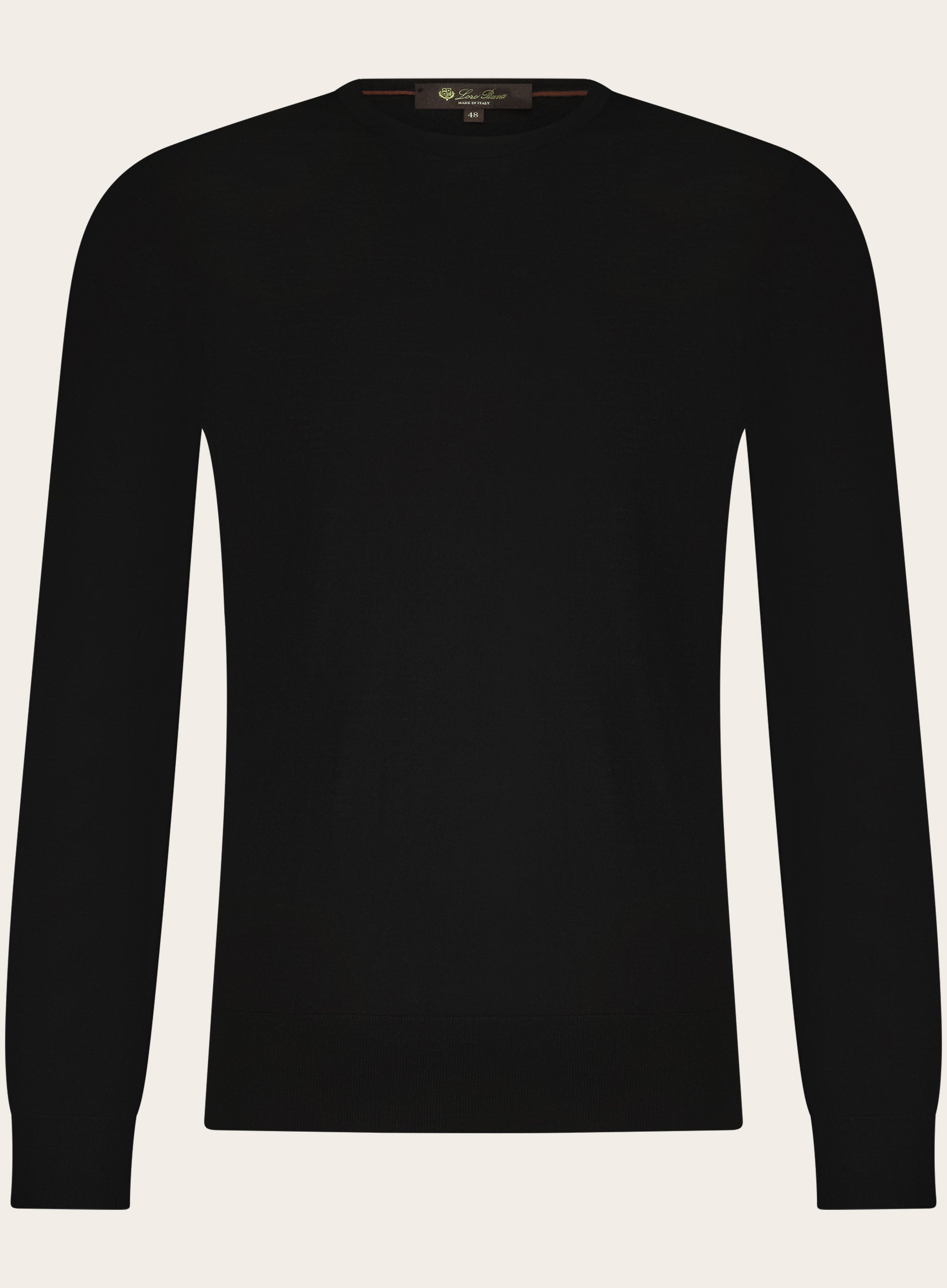 Crewneck van virgin wol | Zwart