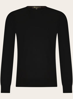 Crewneck van virgin wol | Zwart