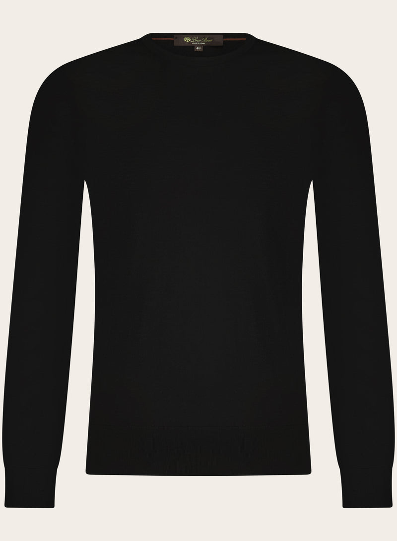 Virgin wool crewneck