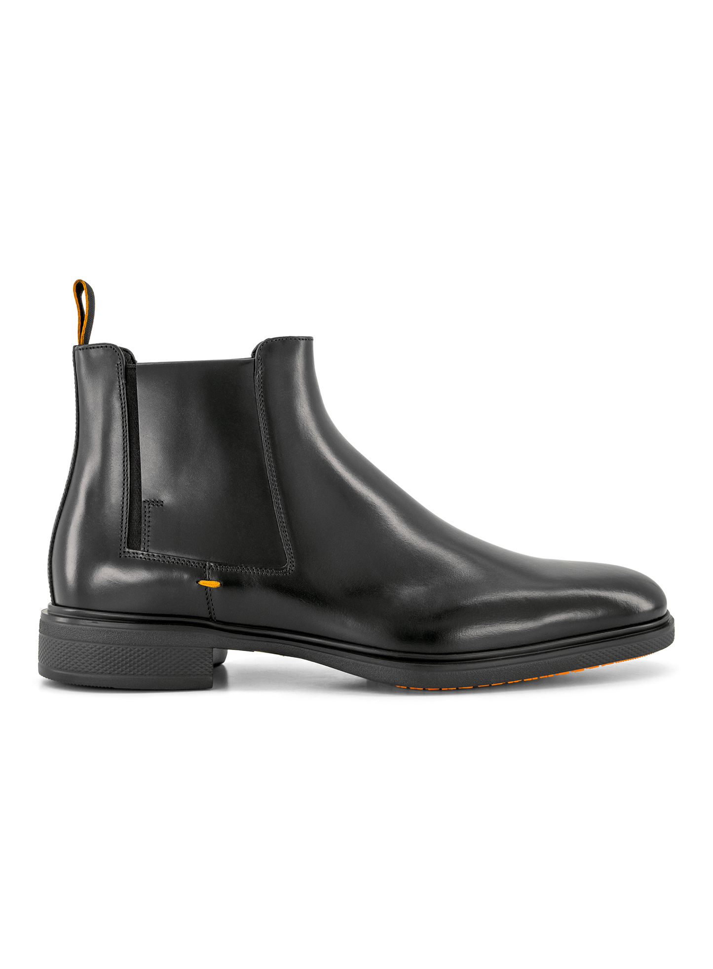 Chelsea boots van leer | Zwart