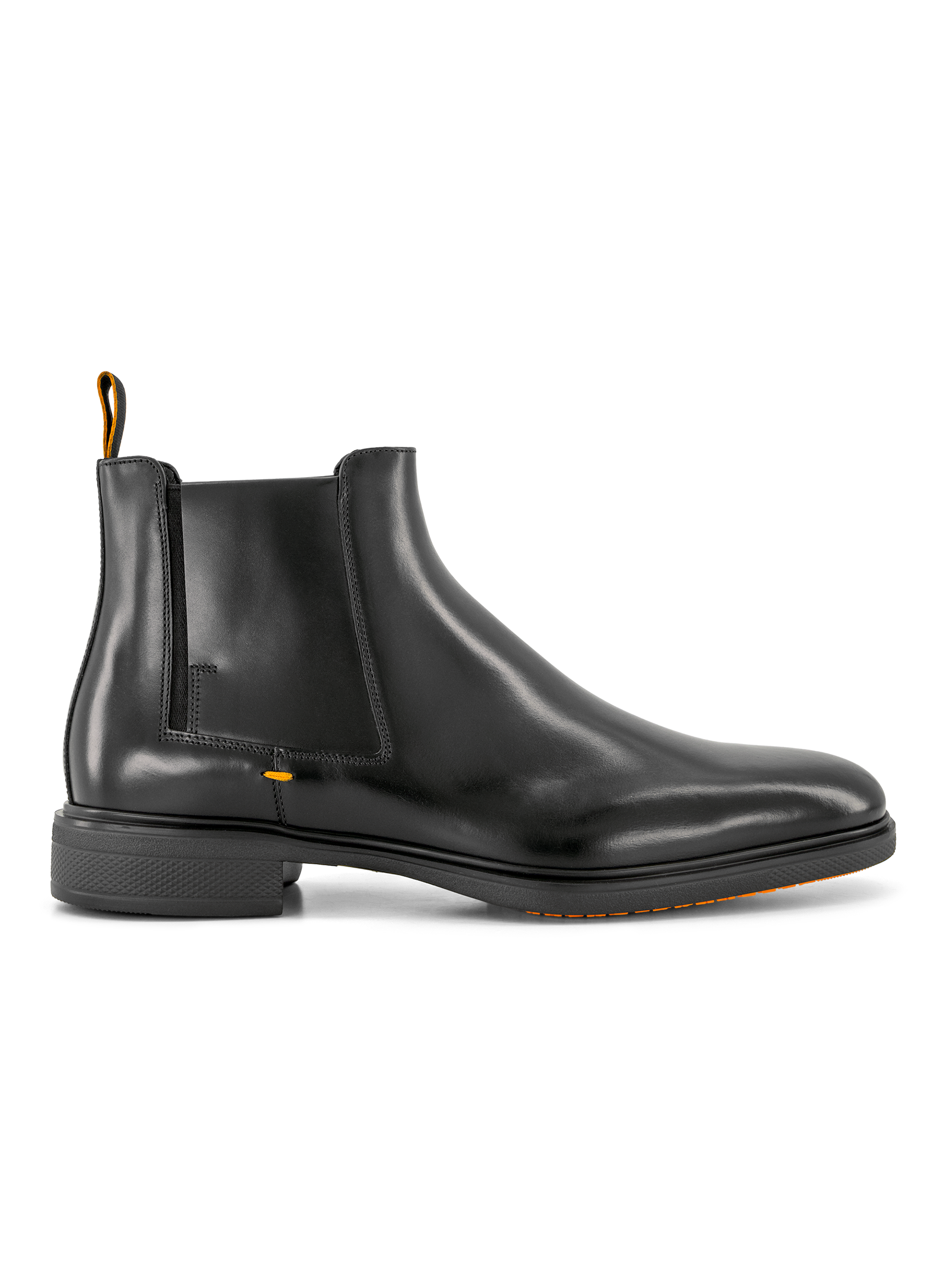 Chelsea boots van leer | Zwart