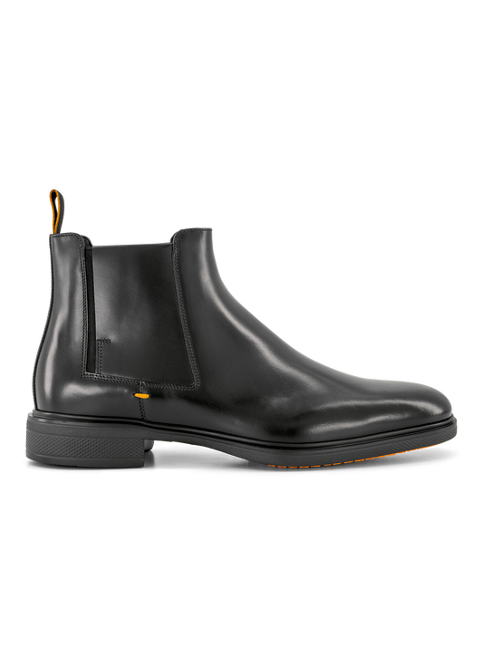 Chelsea boots van leer | Zwart