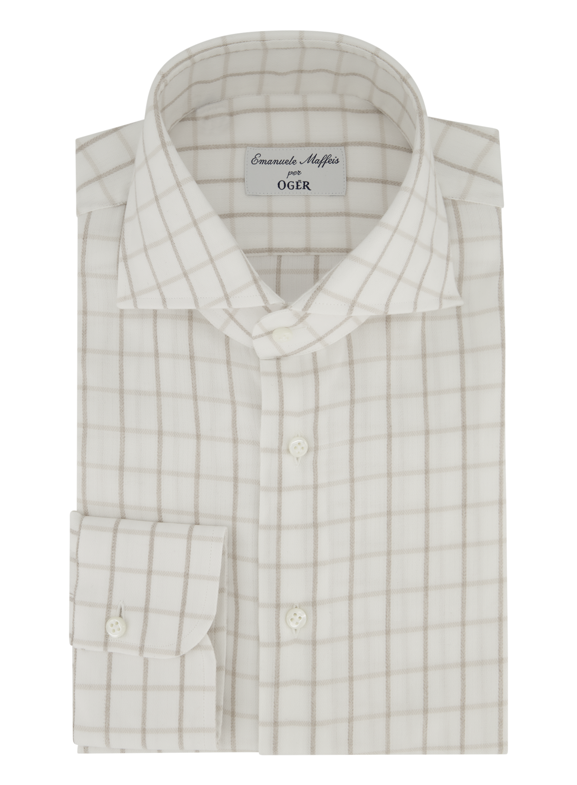 Shirt van katoen en lyocell | ROOM-WIT