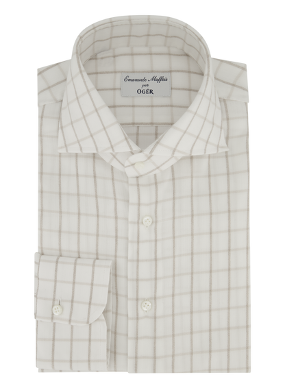 Shirt van katoen en lyocell | ROOM-WIT