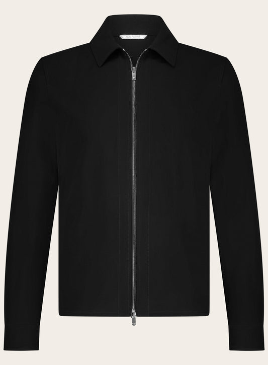 Overshirt van wol | Zwart