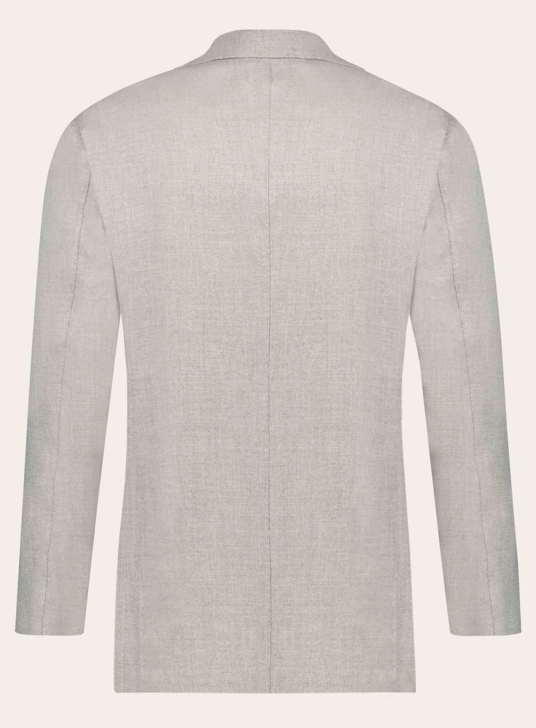 Handgemaakt jasje van wol en cashmere | TAUPE