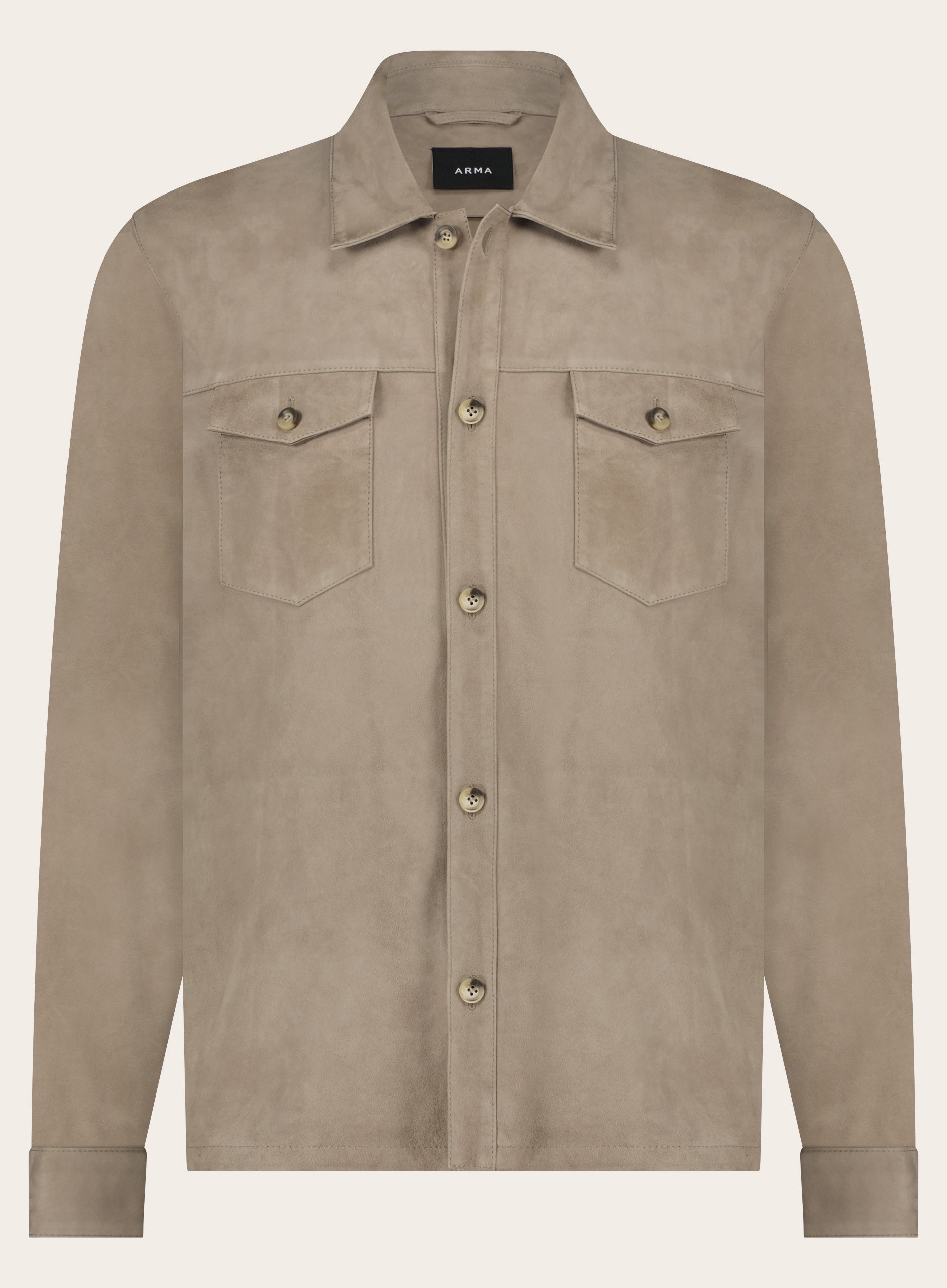 Dex overshirt van suėde | Beige