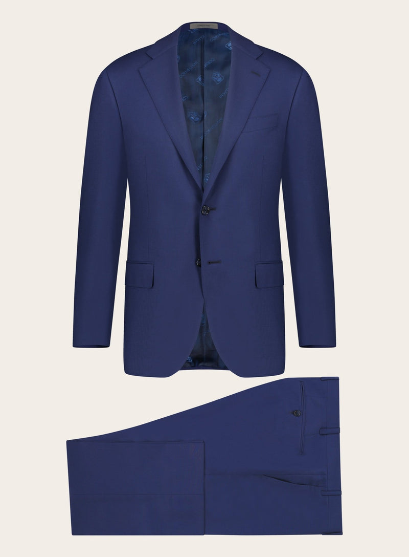 Regular-fit virgin wool suit