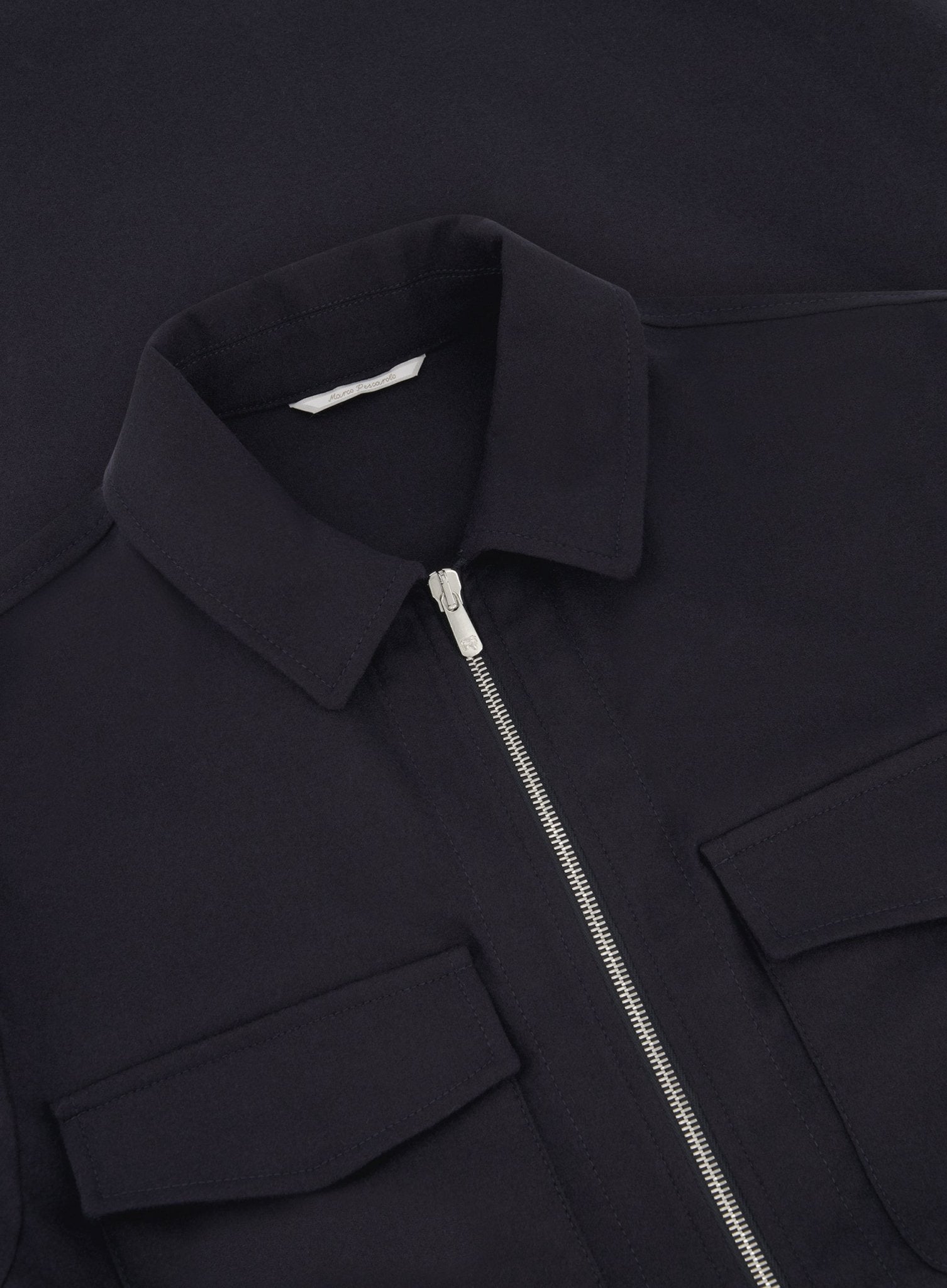 Urus overshirt van wol en cashmere | BLUE NAVY