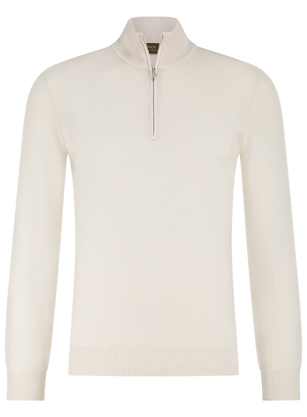 Half-zip trui van wol | L.BEIGE
