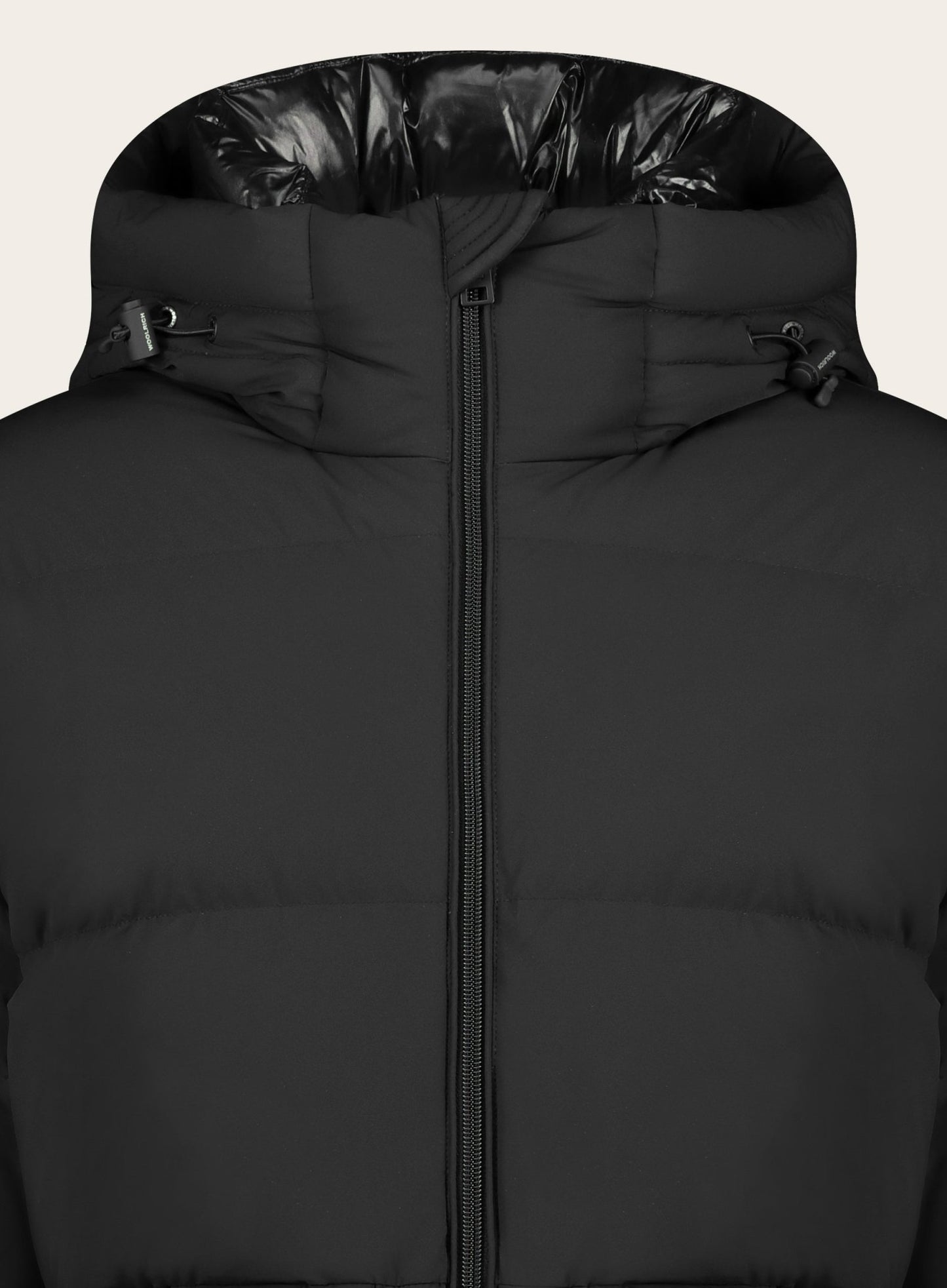 Down jacket with hood