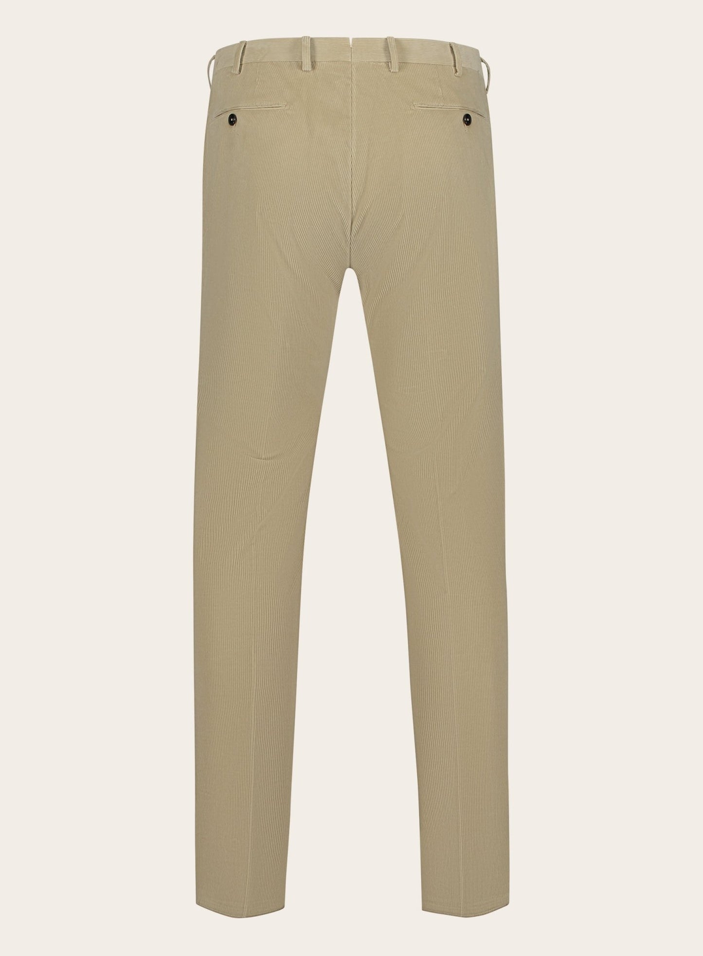 Corduroy pantalon van katoen | Beige