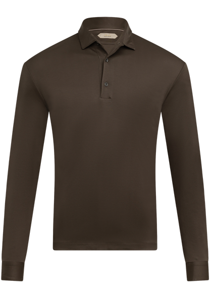 Katoenen polo | TAUPE