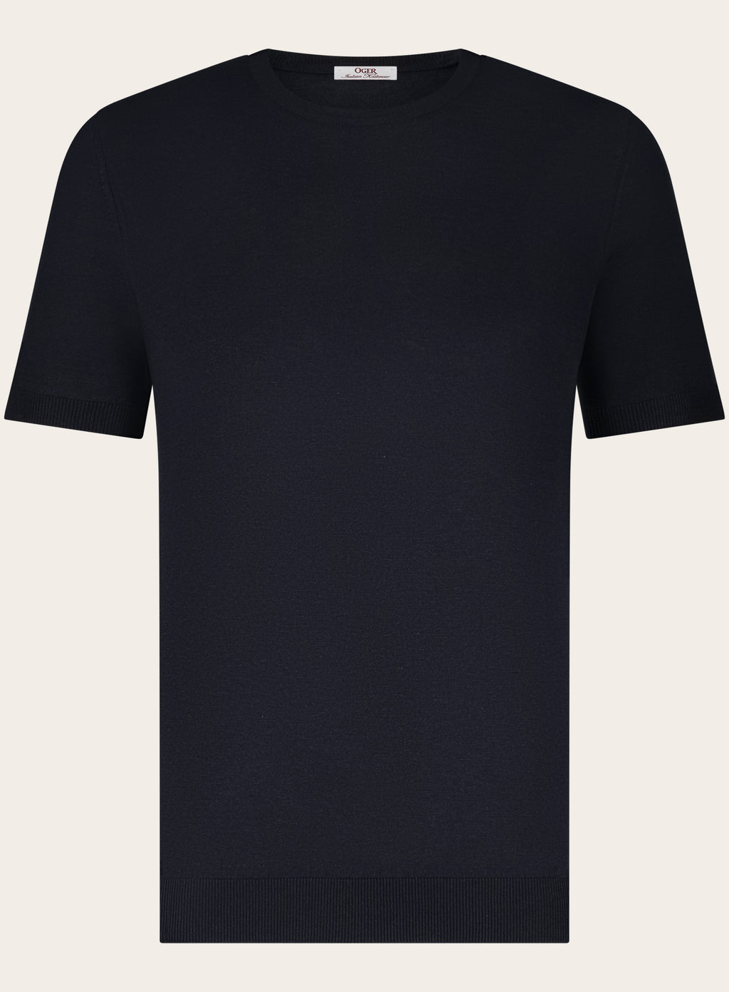 T-shirt van zijde | BLUE NAVY