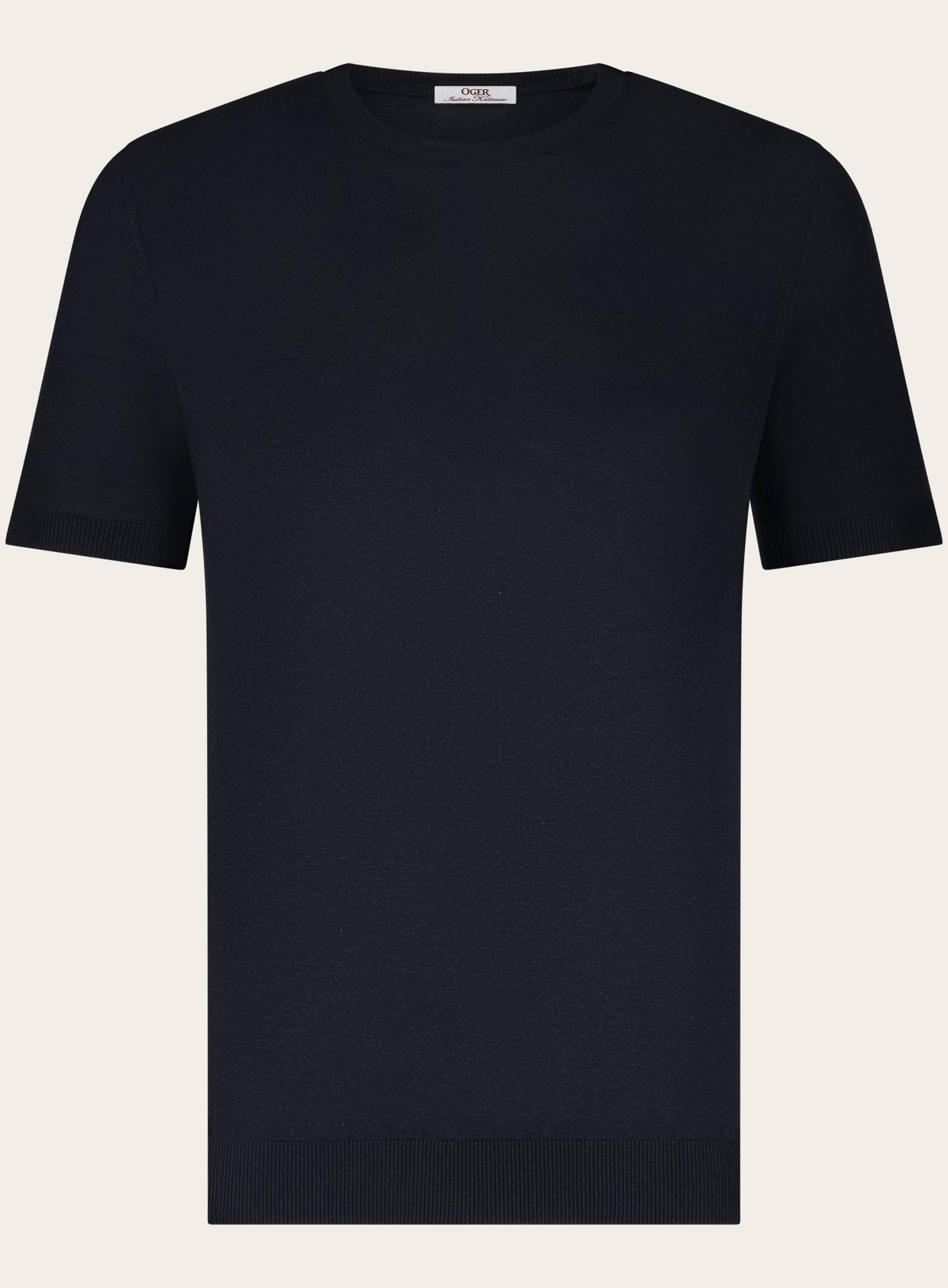 T-shirt van zijde | BLUE NAVY