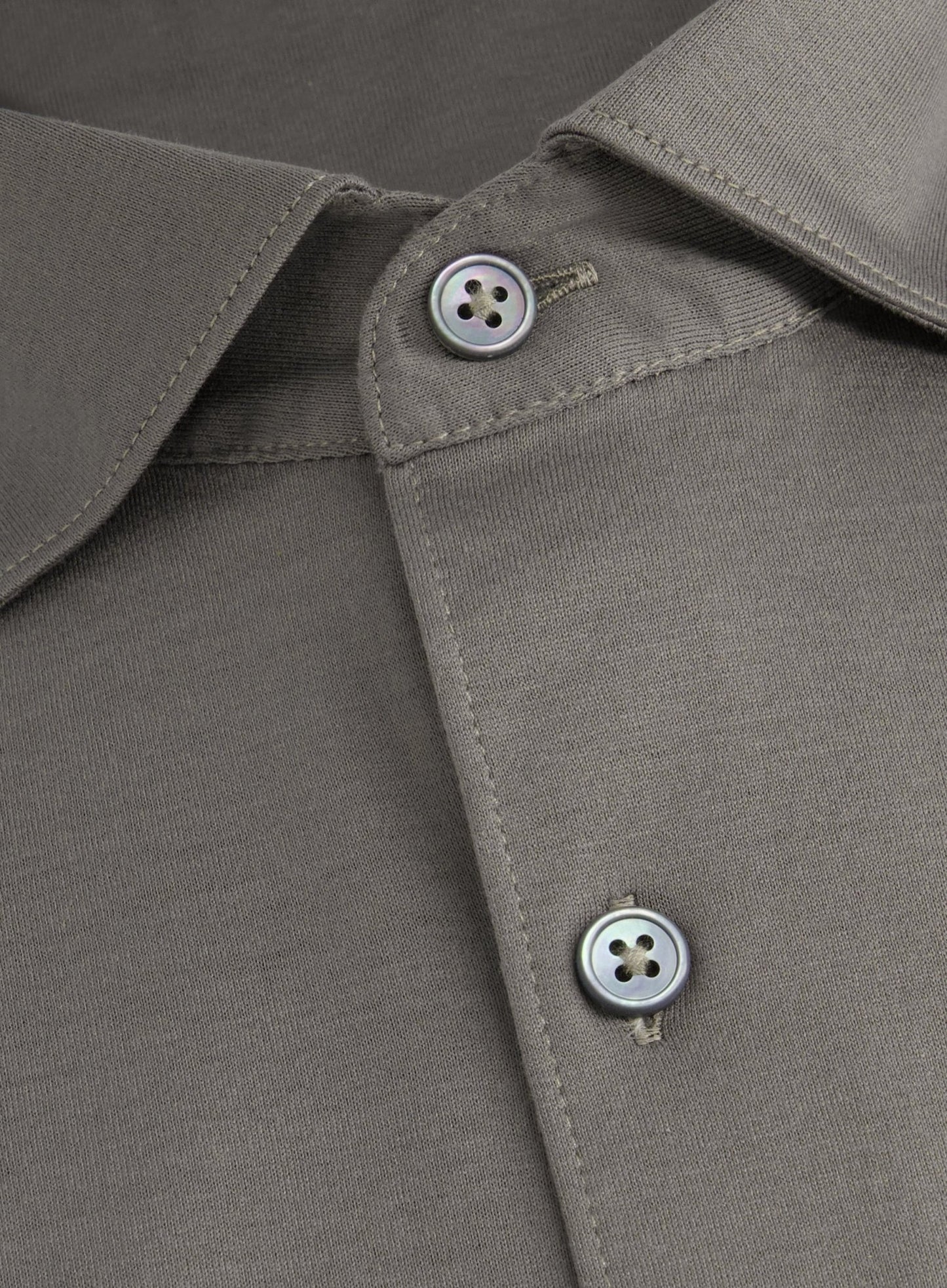 Slim-fit jersey polo shirt | TAUPE