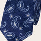 Paisley stropdas van zijde  | BLUE NAVY