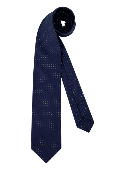 Zijde Stropdas met Bloemenprint | Blauw