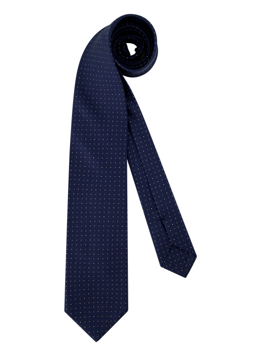 Zijde Stropdas met Bloemenprint | Blauw