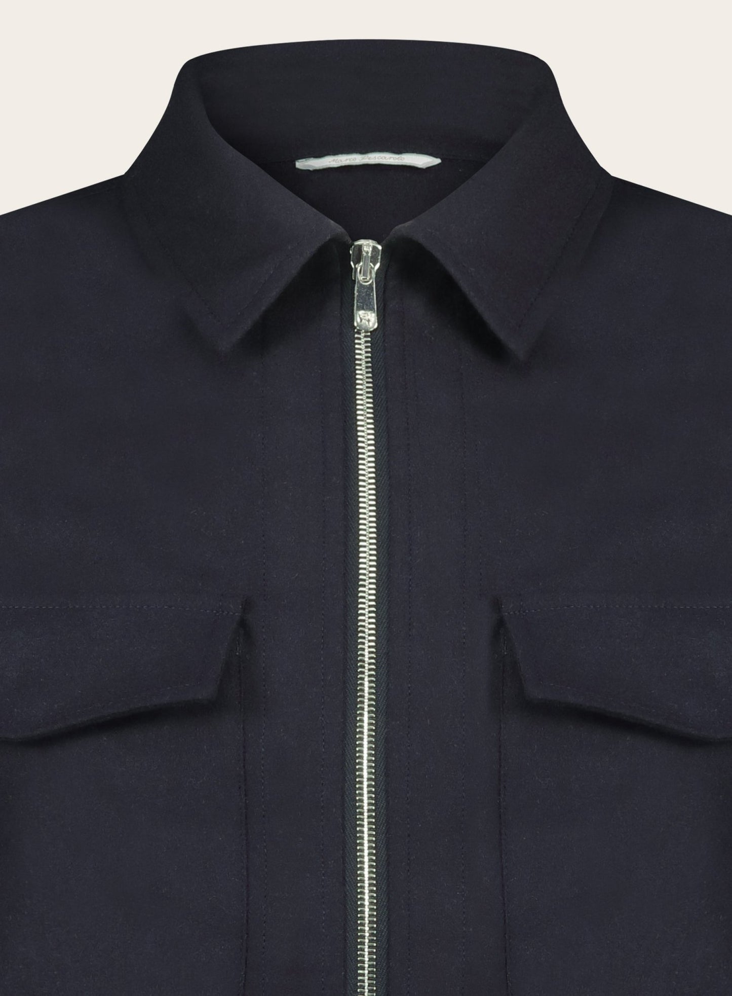 Urus overshirt van wol en cashmere | BLUE NAVY