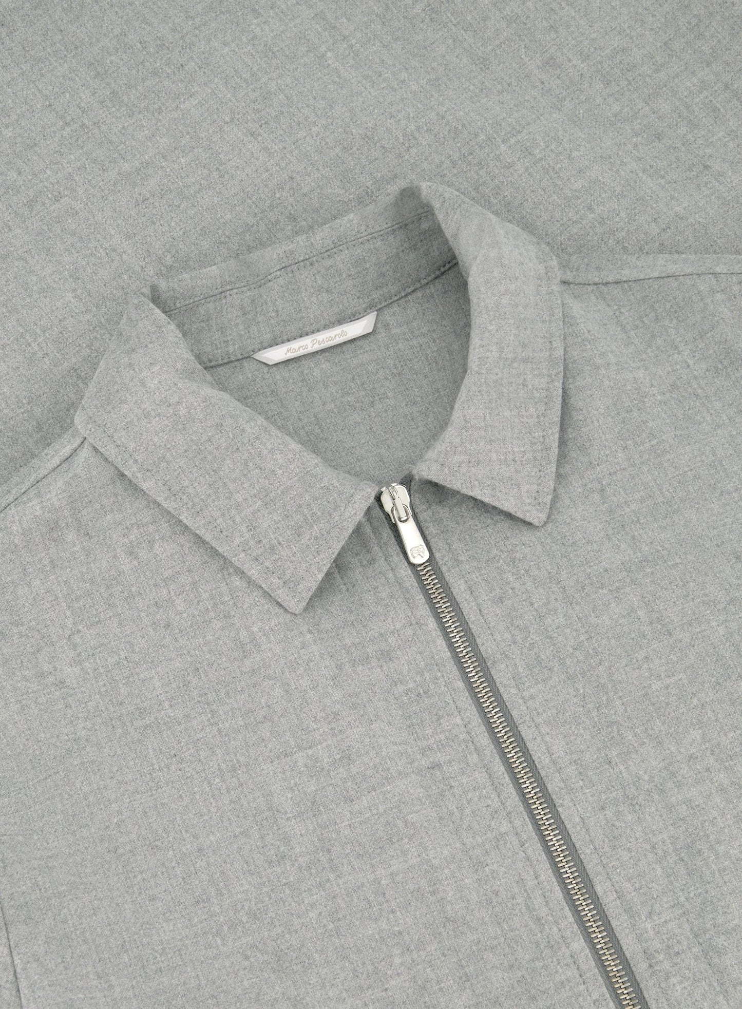 Overshirt van cashmere | Grijs