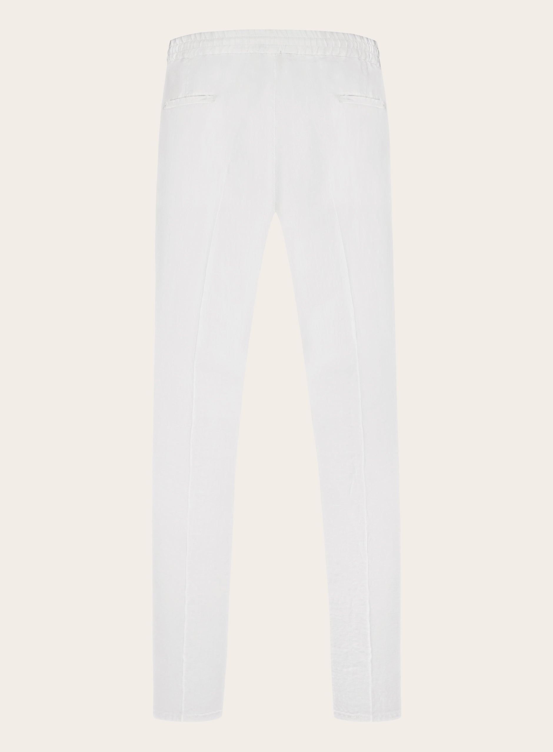 Jog pantalon van linnen | Wit