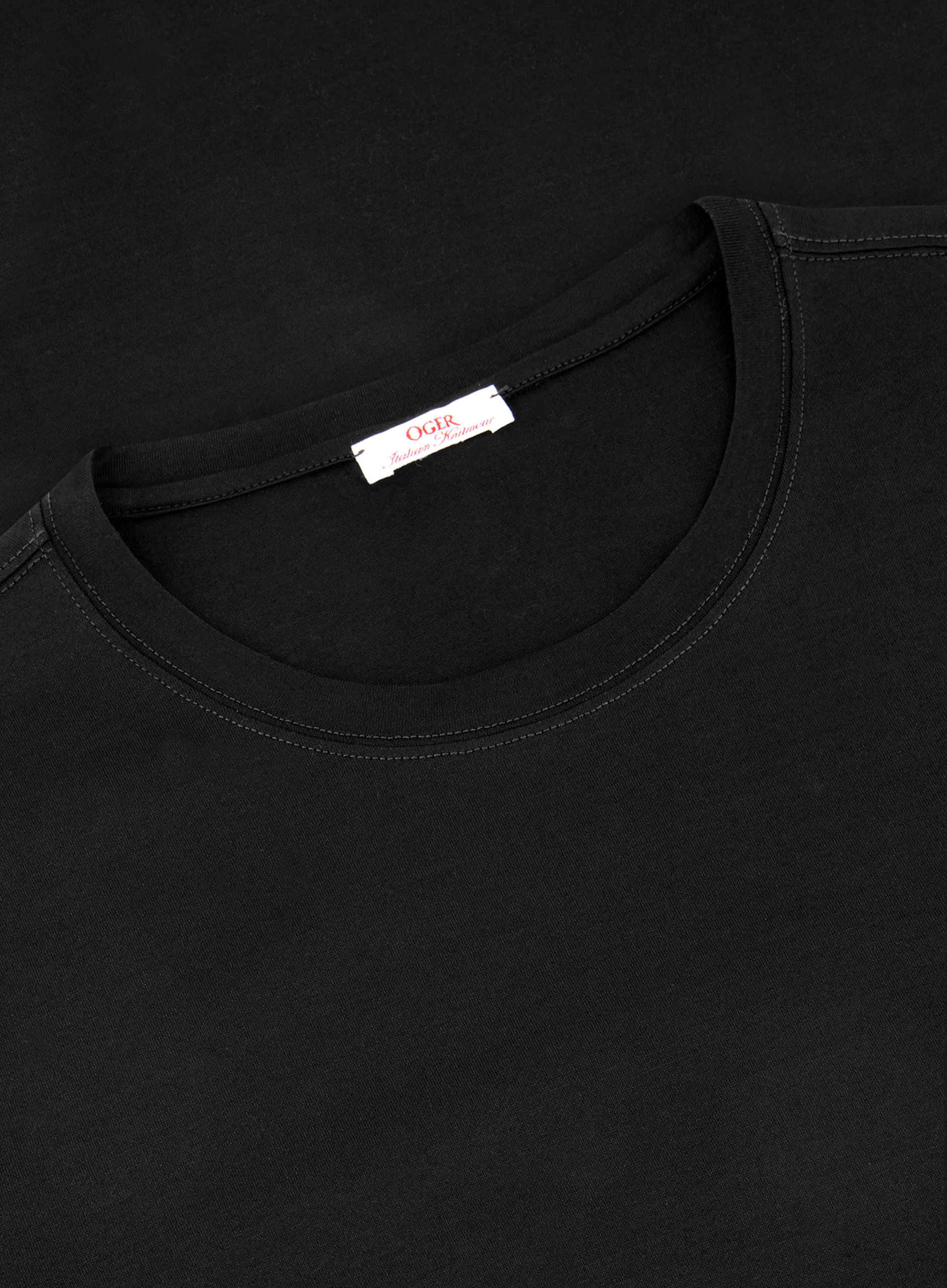 T-shirt van katoen | FULL_WIDTH | Zwart