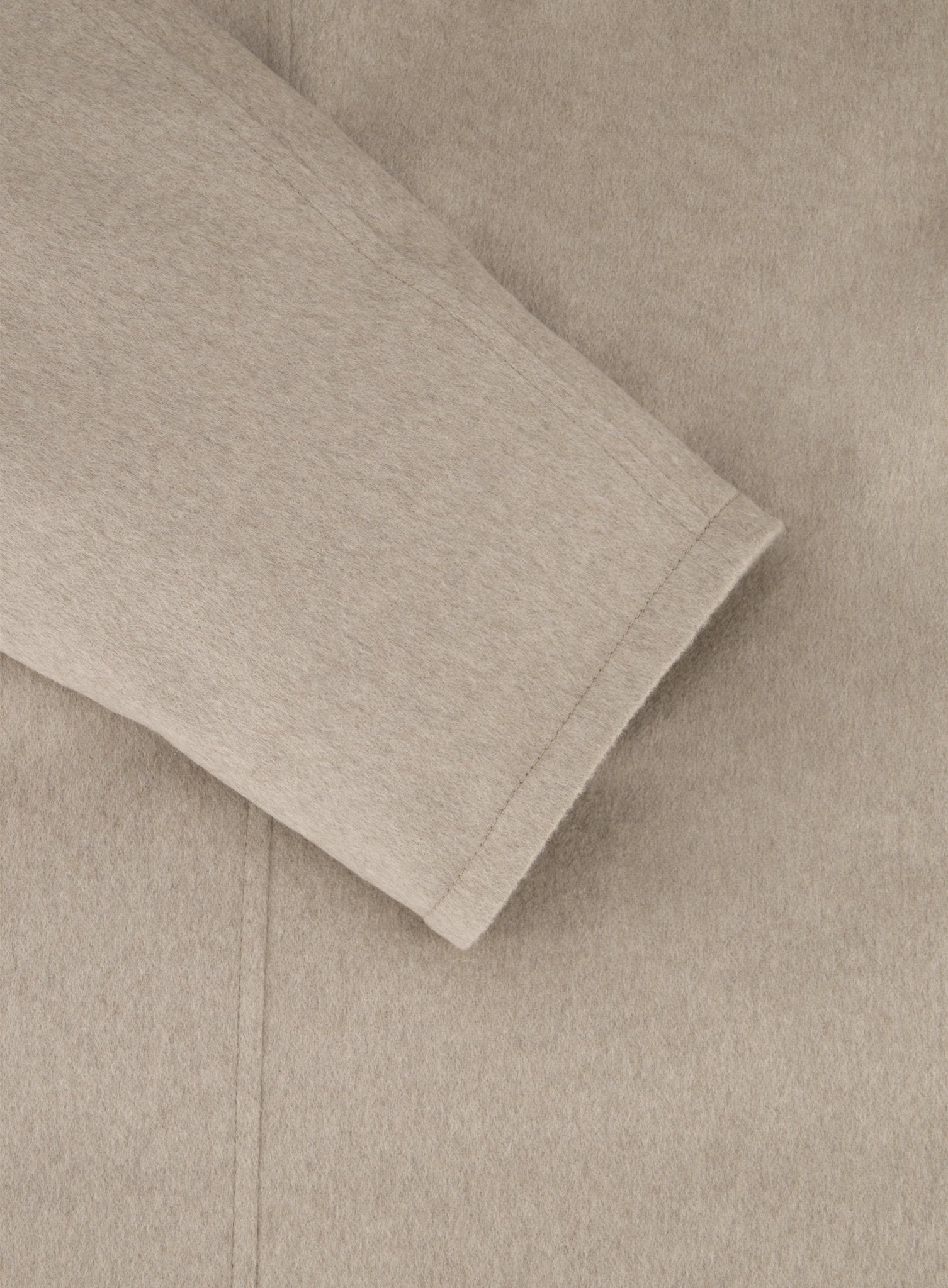 Jas van cashmere | TAUPE