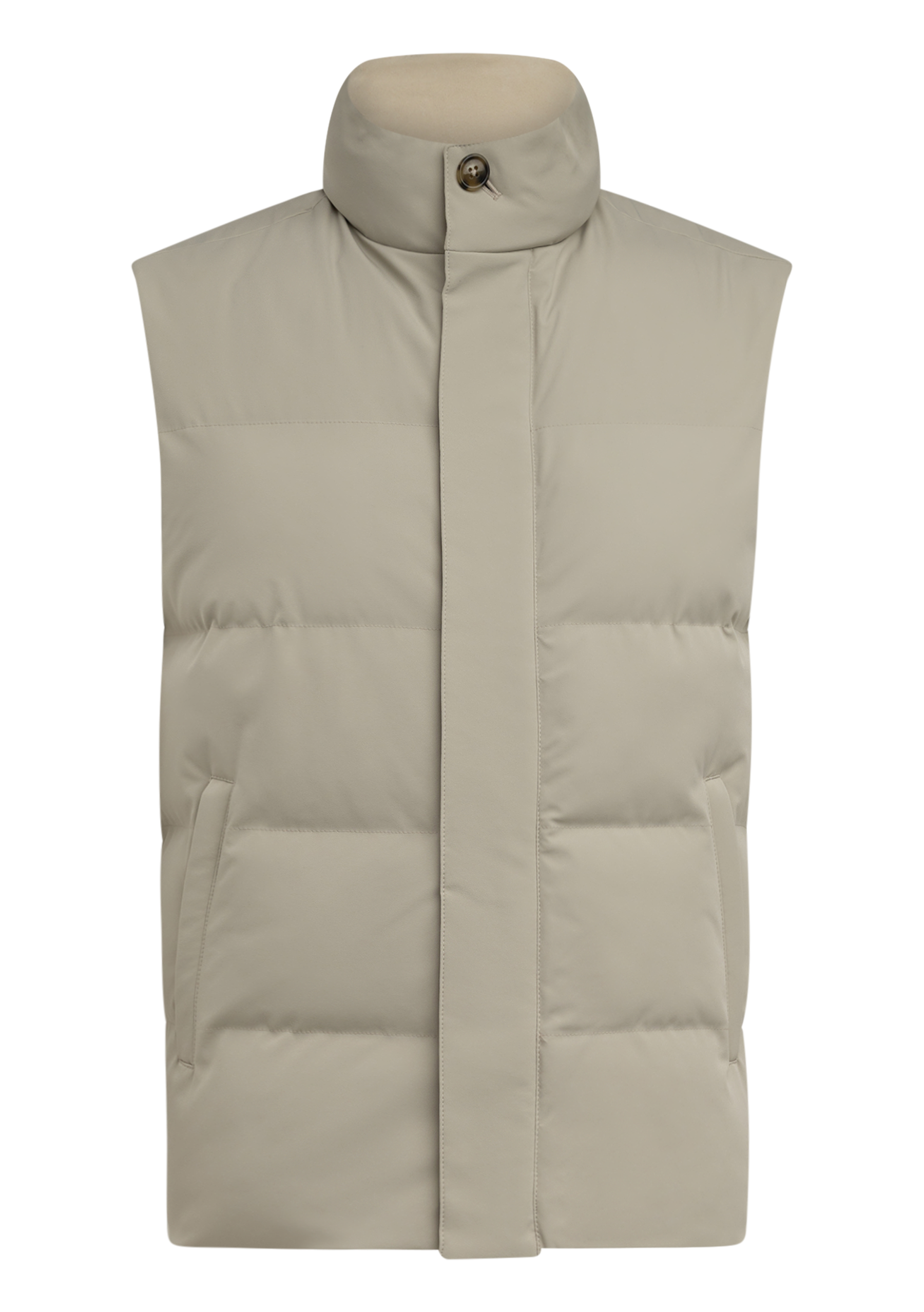 Gewatteerde bodywarmer | L.BEIGE