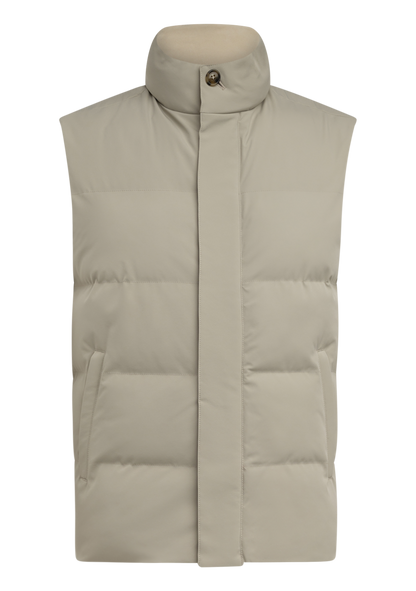 Gewatteerde bodywarmer | L.BEIGE
