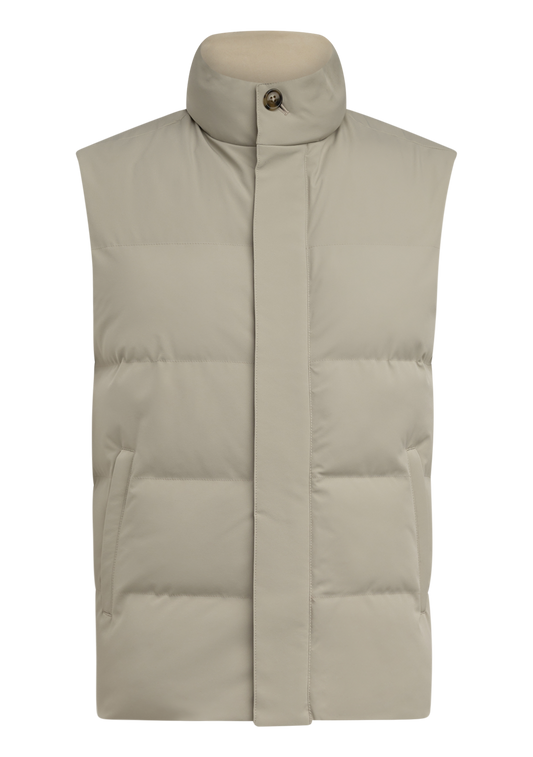 Gewatteerde bodywarmer | L.BEIGE