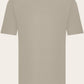 Crewneck T-shirt van katoen | TAUPE