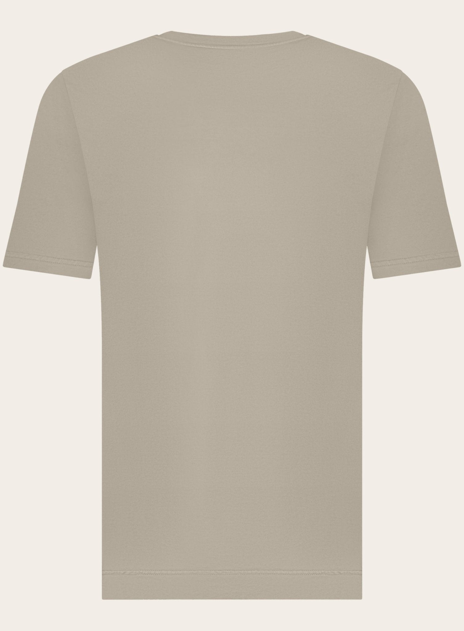 T-shirt met korte mouw van katoen | TAUPE