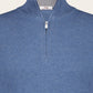 Half-zip van wol en cashmere | JEANS BLAUW