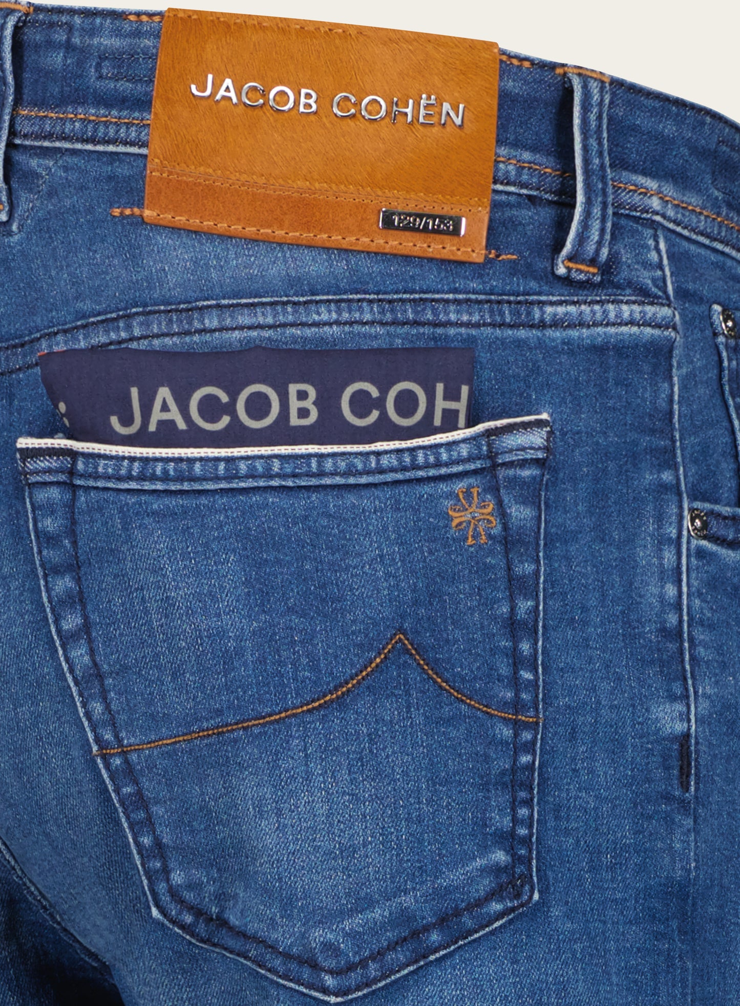 Slim-fit 5-pocket jeans | Blauw