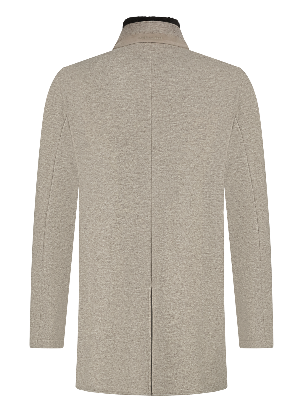 Mantel van cashmere | TAUPE