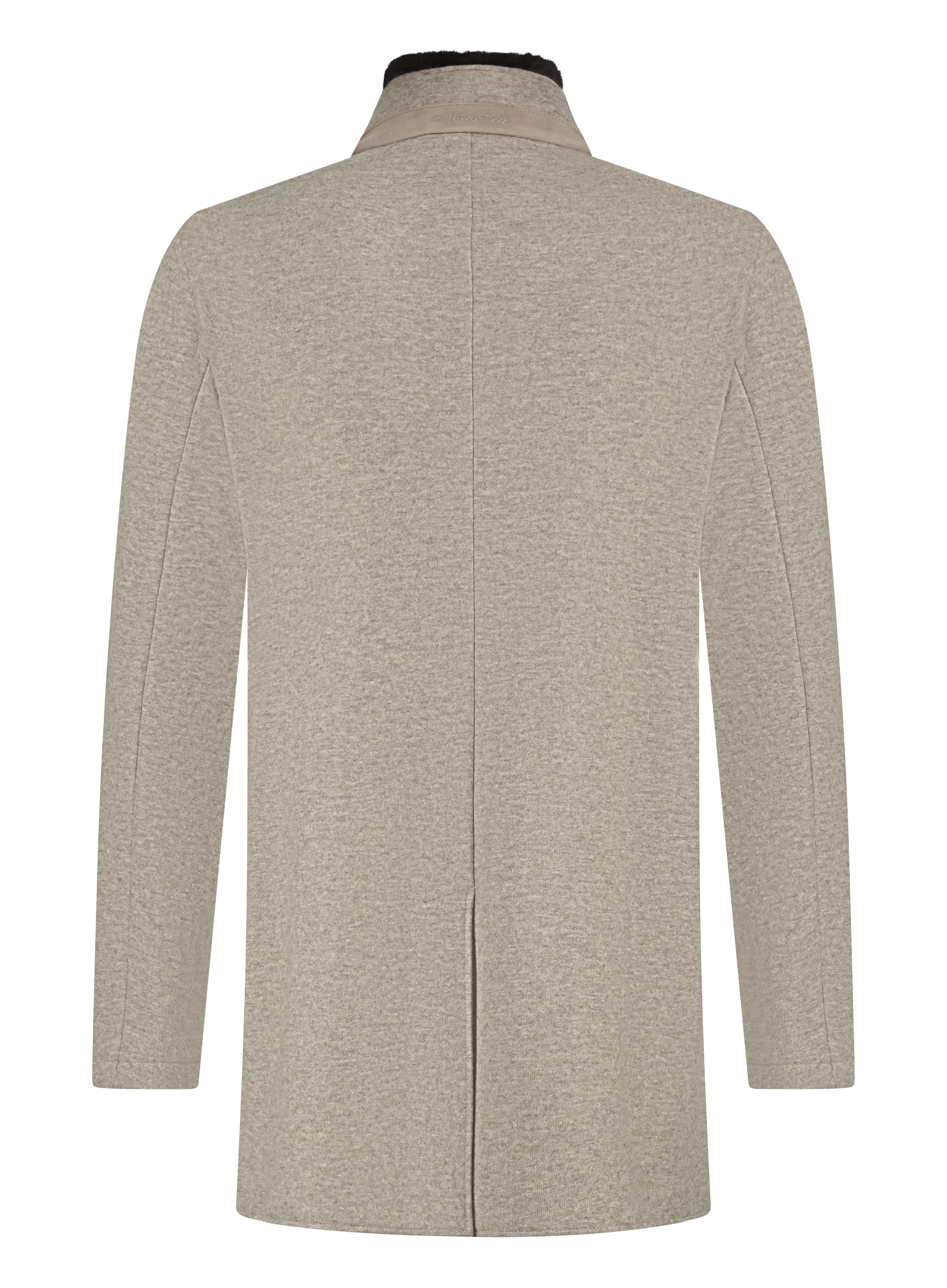 Mantel van cashmere | TAUPE