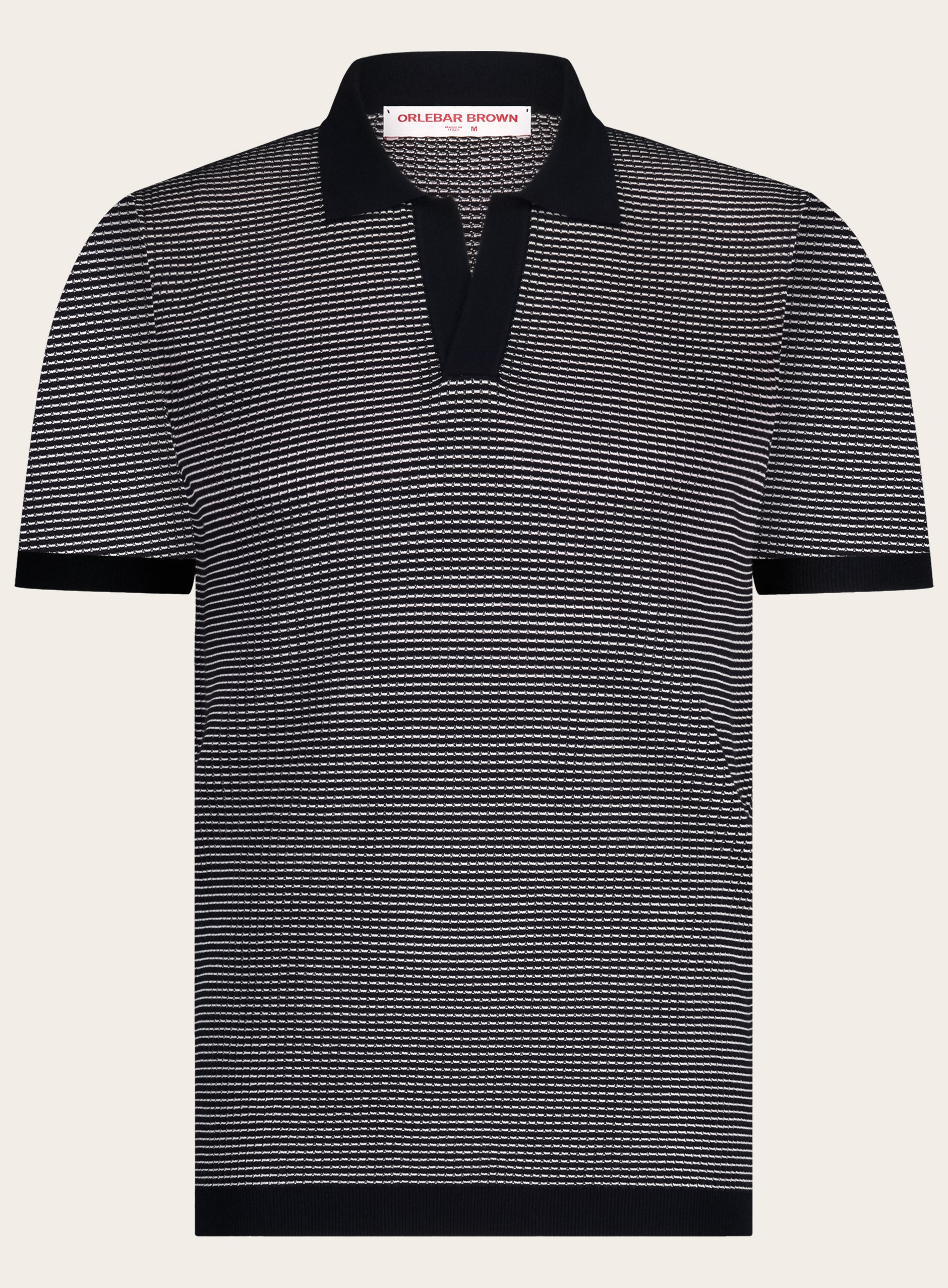 Roddy buttonless polo van badstof | BLUE NAVY