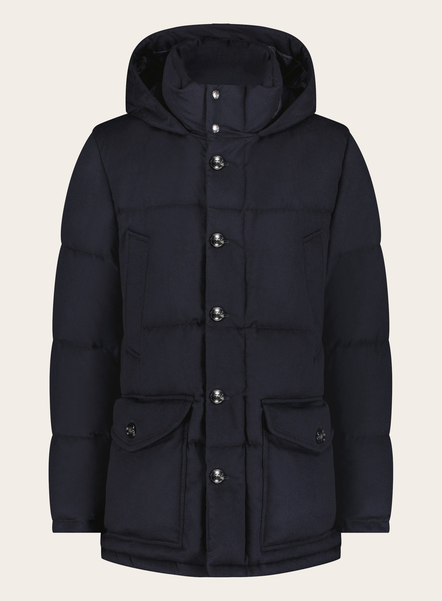 Puffer coat made of Cashmere, Wool and Elastane