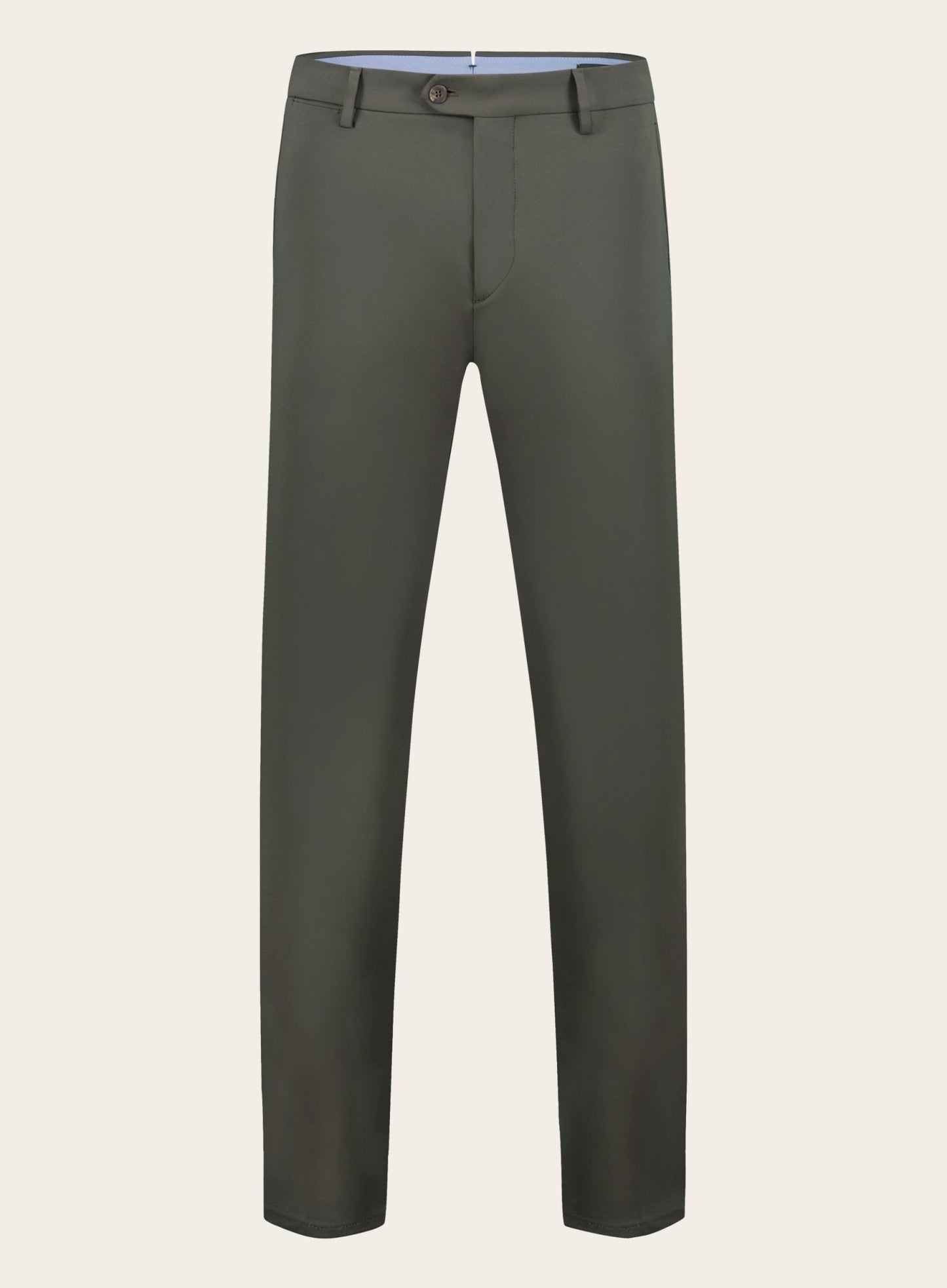 Slim-fit jersey pantalon | D.Groen