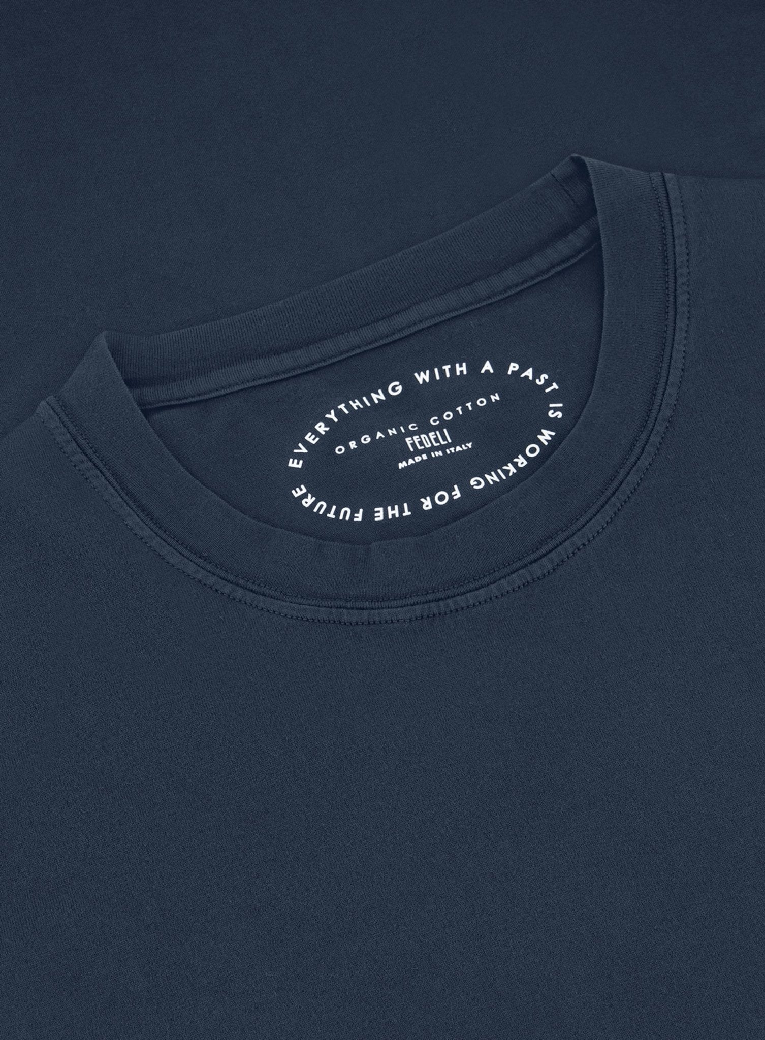 T-shirt met korte mouw van katoen | FULL_WIDTH | BLUE NAVY 