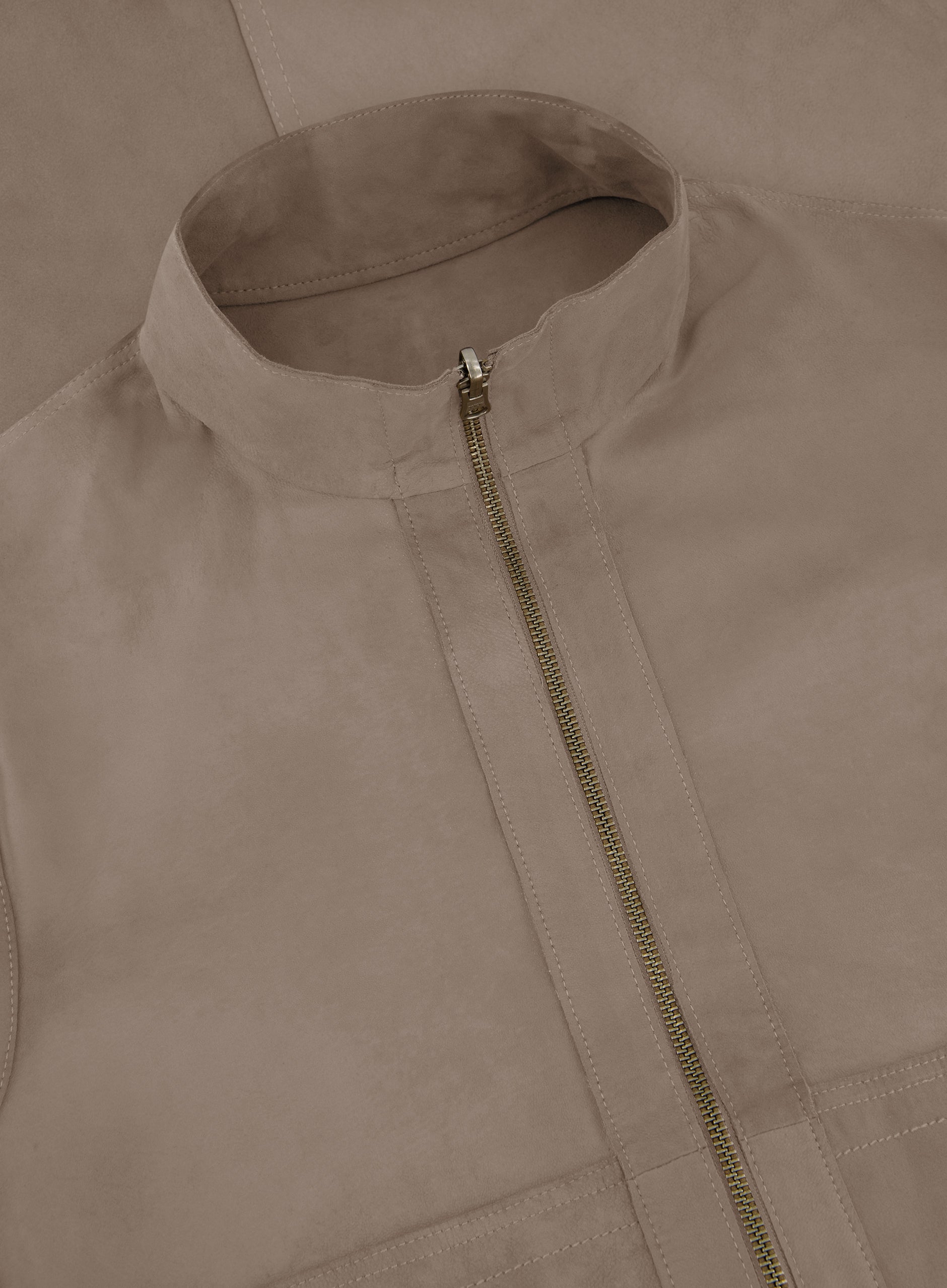 Reversible jack van suède | Beige