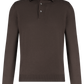 Lange mouwen polo van virgin wol | D.Bruin