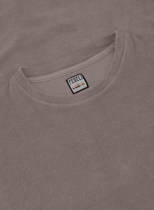 Terry badstof t-shirt van katoen