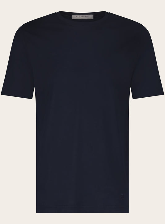 T-shirt van katoen | BLUE NAVY