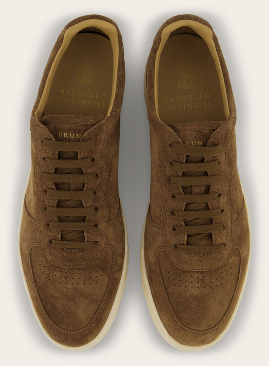 Sneakers van suède | Bruin